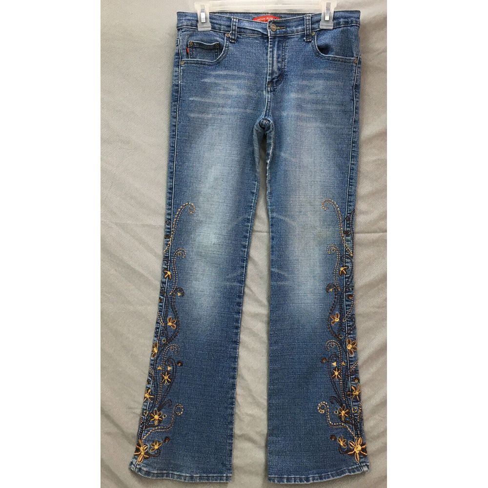 Vigoss London Blue Jeans Bootcut Size 7/8 Womens